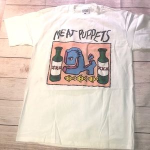 Vintage MEAT PUPPETS TOUR Tshirt NICE MAN LG 1993
